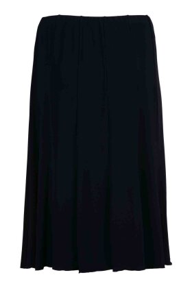 BASSINI - Nederdel med Elastik Mørkeblå