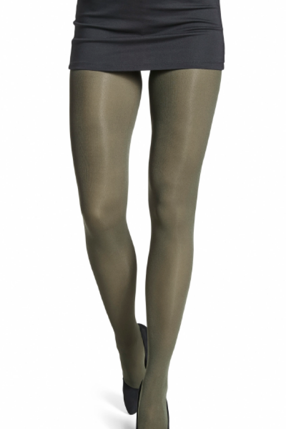 Decoy - Microfiber Tights 3D - 60 Denier - Oliven Grøn