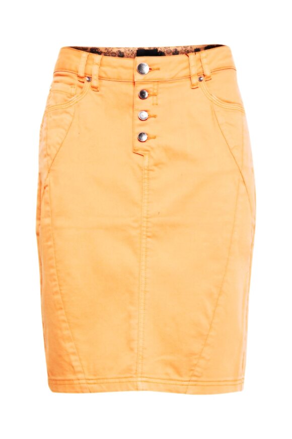 Pulz Rosita Skirt Twill nederdel i frisk kvalitet flere farver - Lohse