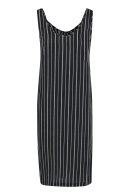 Pulz - Nelly Long Dress Black Stripe 