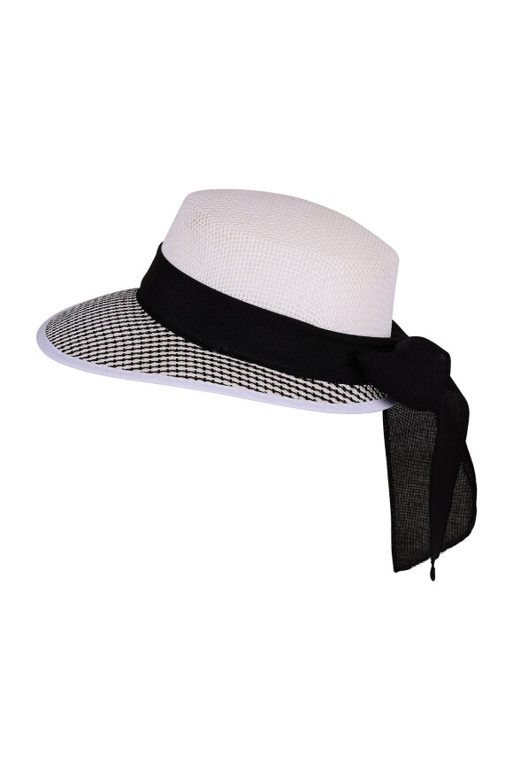 F House - Hvid Fint Flettet Hat 