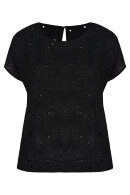 Pulz - Patricia Broderie Anglaise Bluse Sort