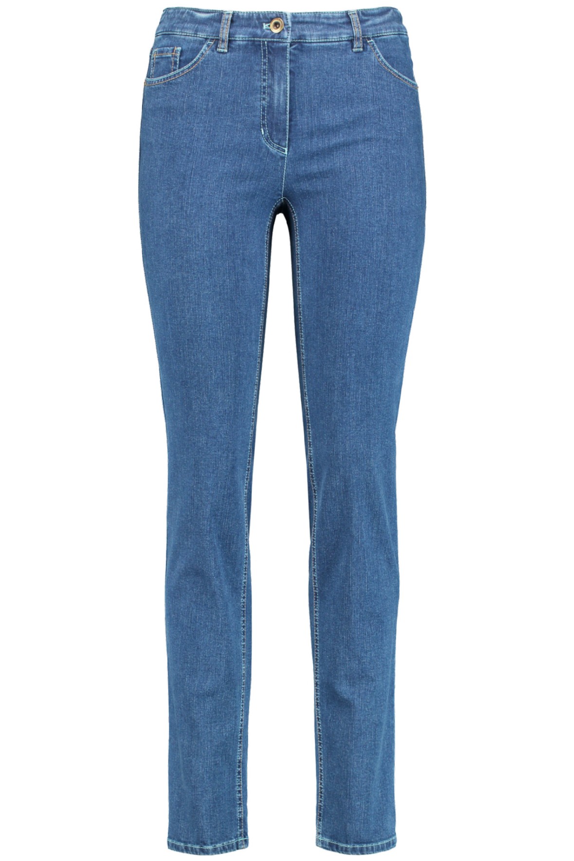 Weber edition jeans straight fit regular medium blå - - Hos Lohse