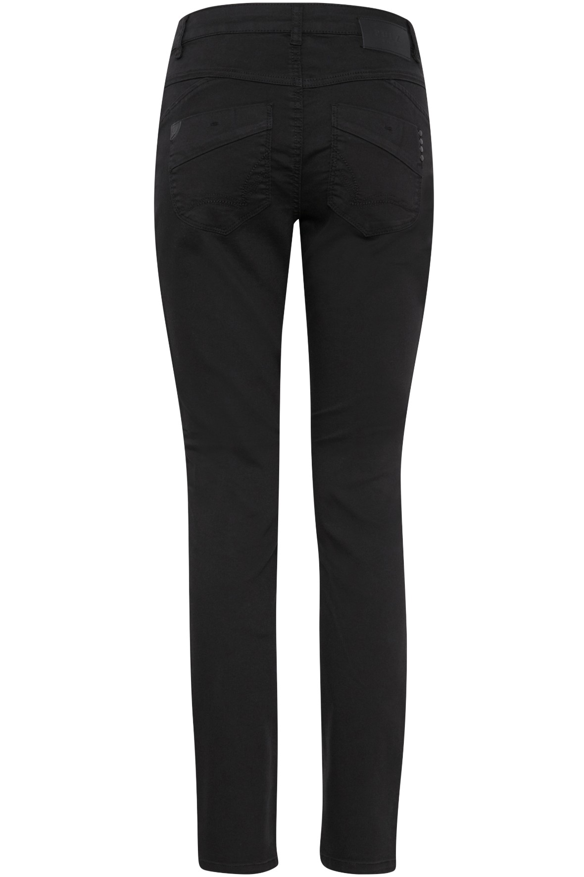 Pulz Carmen HW Jeans W. Studs Skinny Leg - Dark Blue Denim