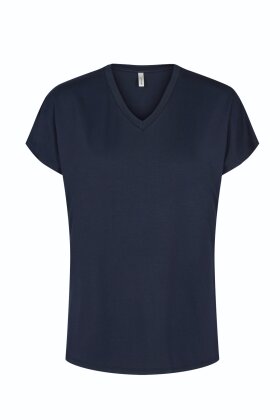 SoyaConcept - Marica 32 Basis T-shirt - Mørkeblå - Lyocell
