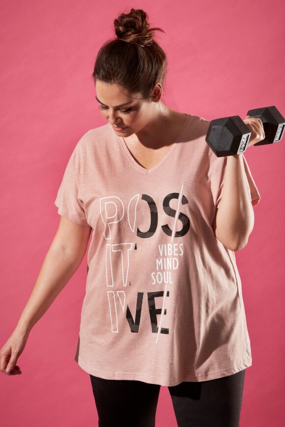 Zhenzi - Elea Fitness T-shirt - Gl. Rosa