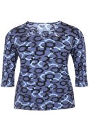 Zhenzi - Garm Grafisk - Bluse - Blå
