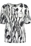 Nanso - Pyjamas Floralt Print - Sort/hvid