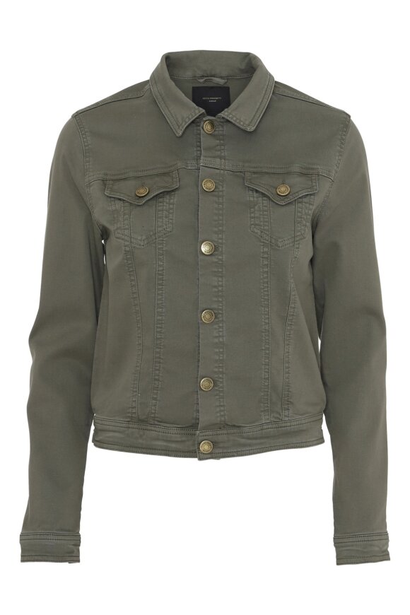 SoyaConcept - Erna Jacket - Denim Jakke - Army Grøn