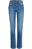 Pulz - Karolina Fit Jeans - HighW Straight Leg - Medium Blue Denim