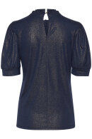 Pulz - Ocea T-shirt - Guld & Mørkeblå
