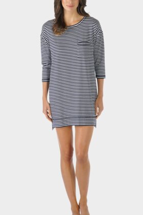 MEY - Olivia Bigshirt Natkjole - Mørkeblå MEY - Olivia Bigshirt Natkjole - Mørkeblå