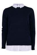 SoyaConcept - Niaka Pullover - Falsk Skjorte - Mørkeblå