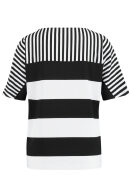 Gerry Weber - Multi Stribet T-shirt - Sort