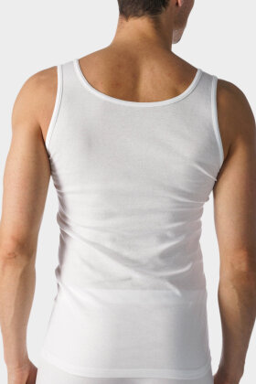 Mey Mænd - Fineste Kvalitet - Peru Pima - Undertrøje - Smal Strop - Hvid