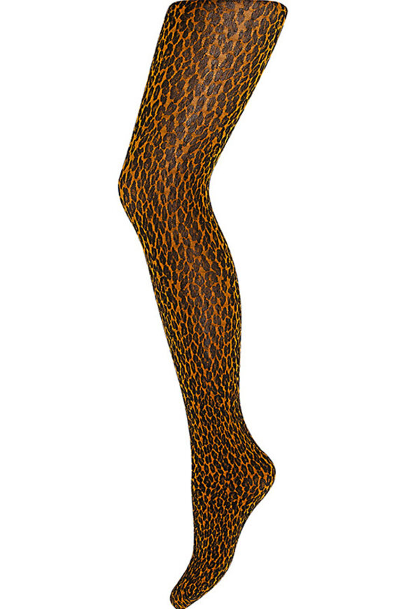 Hype the Detail - Leopard Jaquard 70D - Strømpebukser - Brun