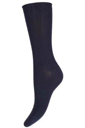 Decoy - Finstrikket Ankelsokker - Ankle Socks - Mørkeblå