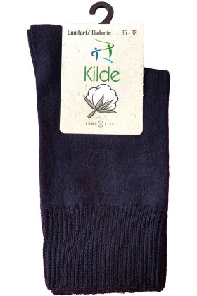 Kilde - Comfort Diabetic cotton Sokker - Mørkeblå