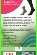 Reflexwear - Diabetes & Komfort - Celliant - Tynd Ankel Model - Sort