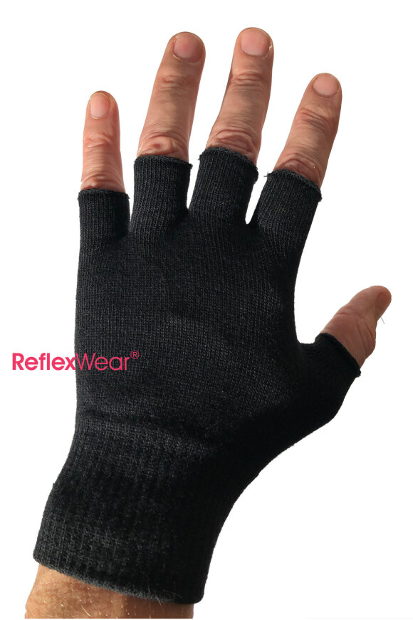 Reflexwear - Vanter - Åbne Fingre - Celliant - Sort