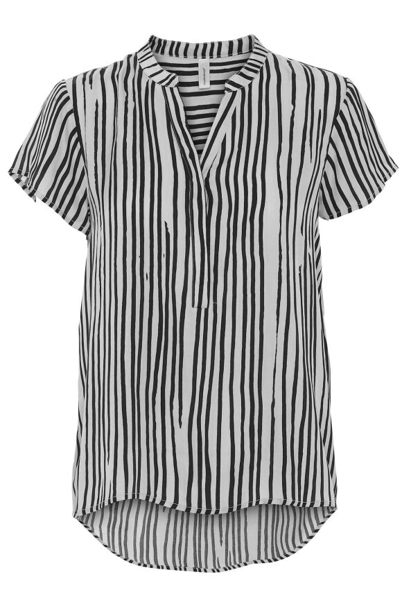 Soyaconcept - Sc Gina 1 - T-shirt Zebra - Sort