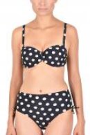 Naturana - Polka - Bikinitop - Balconette - Stropløs - Sort