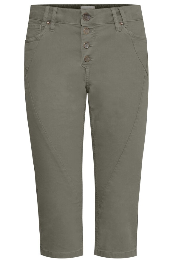Pulz - Rosita Capri Jeans - Army Grøn