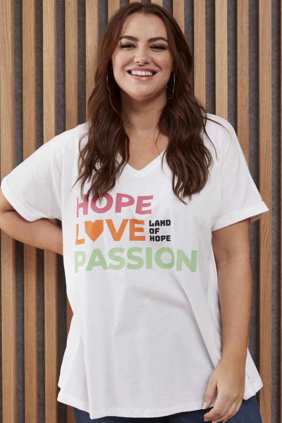 Zhenzi - Save 1 - Land of Hope T-shirt - Velgørenhed - Hvid