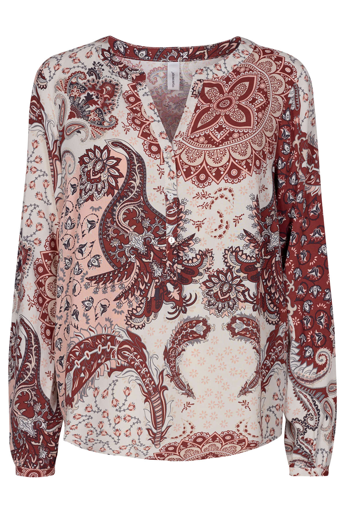 Sc-Kiana bluse med print - flere farver - til damer - Hos