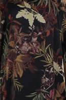 Zhenzi - Kobo 544 - Chiffon Kjole - Floralt Print - Sort