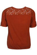 Zhenzi - Agna 811 -  Basis T-shirt - Rust