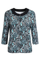 Brandtex - Grafisk Print - Bluse - Sort