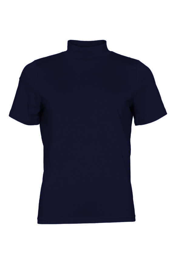 Micha - Basis T-shirt - Turtleneck - Mørkeblå