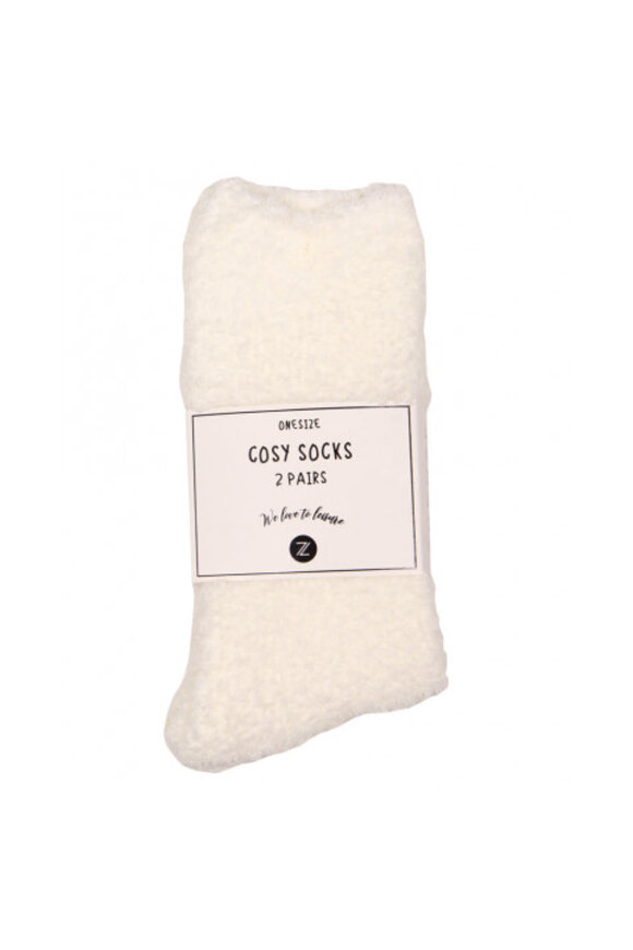 Zhenzi - Cosy Socks - Hyggesokker - Natsokker - Off White