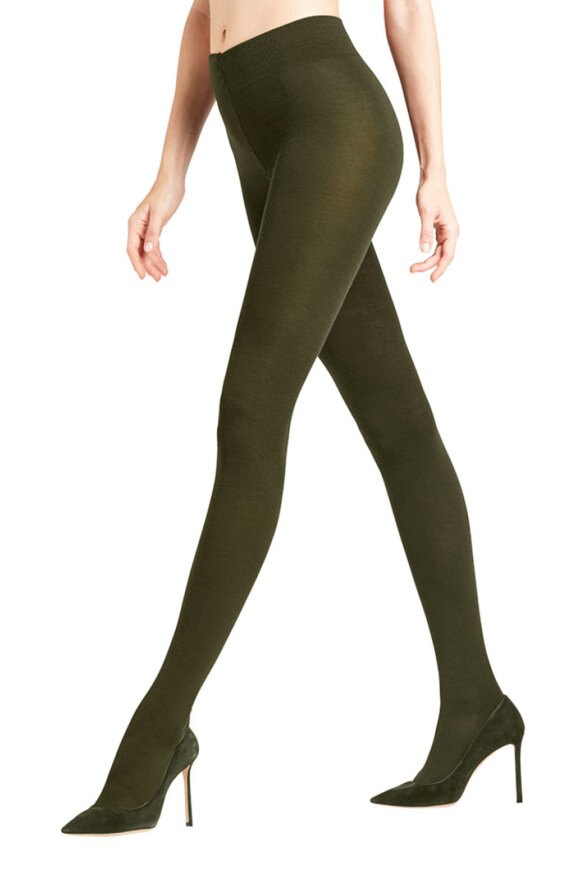 Falke - SoftMerino Tights - Strømpebukser - Army Grøn