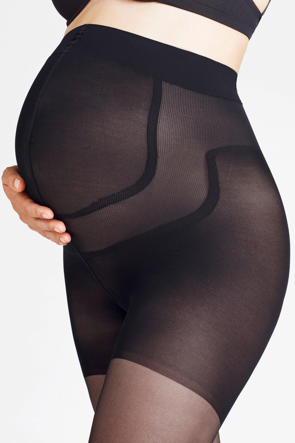 Glamour hypotese kæmpe stor Falke 9 months 20D - graviditets strømpebukser sorte - holdbare - Hos Lohse