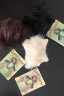 Randers handsker - Lammeskind & Fake Fur Luffe- Sorte