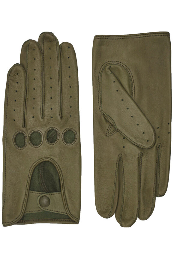 Randers handsker - Driving Glove - Køre Handske - Lammeskind - Army