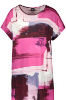 Nanso - Lang Natkjole - Grafisk Print - Lilla