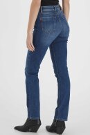 Pulz - Sandra - High Waist & Straight leg - Medium Blue Denim