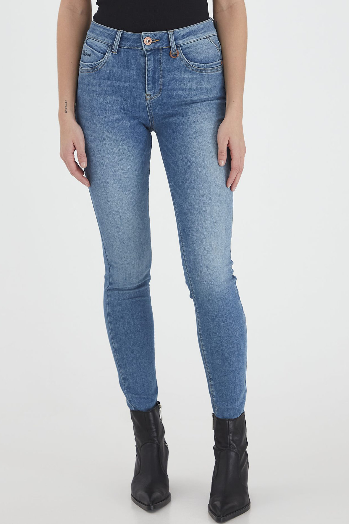 Pulz Emma jeans - high skinny fit straight leg -denim- dame Hos