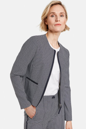 Gerry Weber - Ternet Sporty Blazer Jakke - Mørkeblå