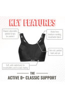 Shock Absorber - Active D+ Classic Support Bra - Sports Bh - Sort