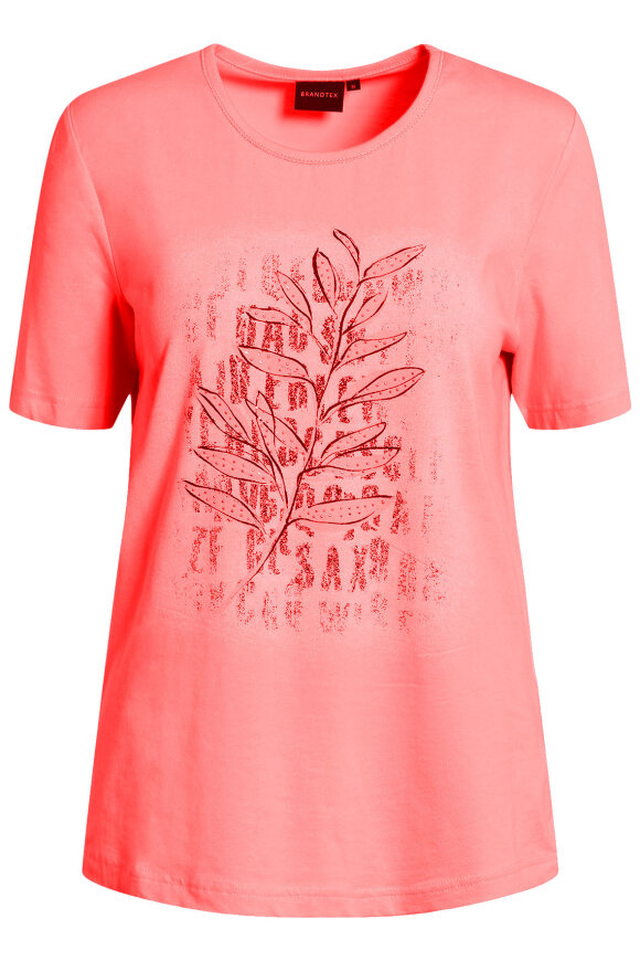 Brandtex - Øko T-shirt - Print - Rød