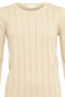 Micha - Casual Bomulds Strik - Sand