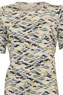 Micha - T-shirt Grafisk Print - Blå
