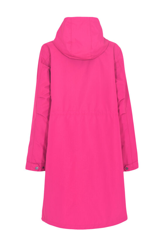 Etage regnfrakke Magic Rain Jacket i army med skjult print dame Hos