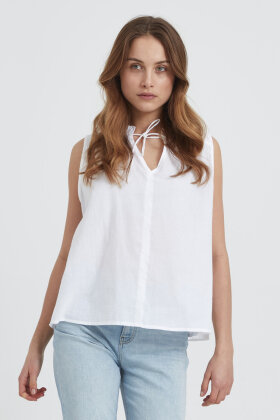 PULZ - Pz-Savannah Top - Smock - Hvid PULZ - Pz-Savannah Top - Smock - Hvid