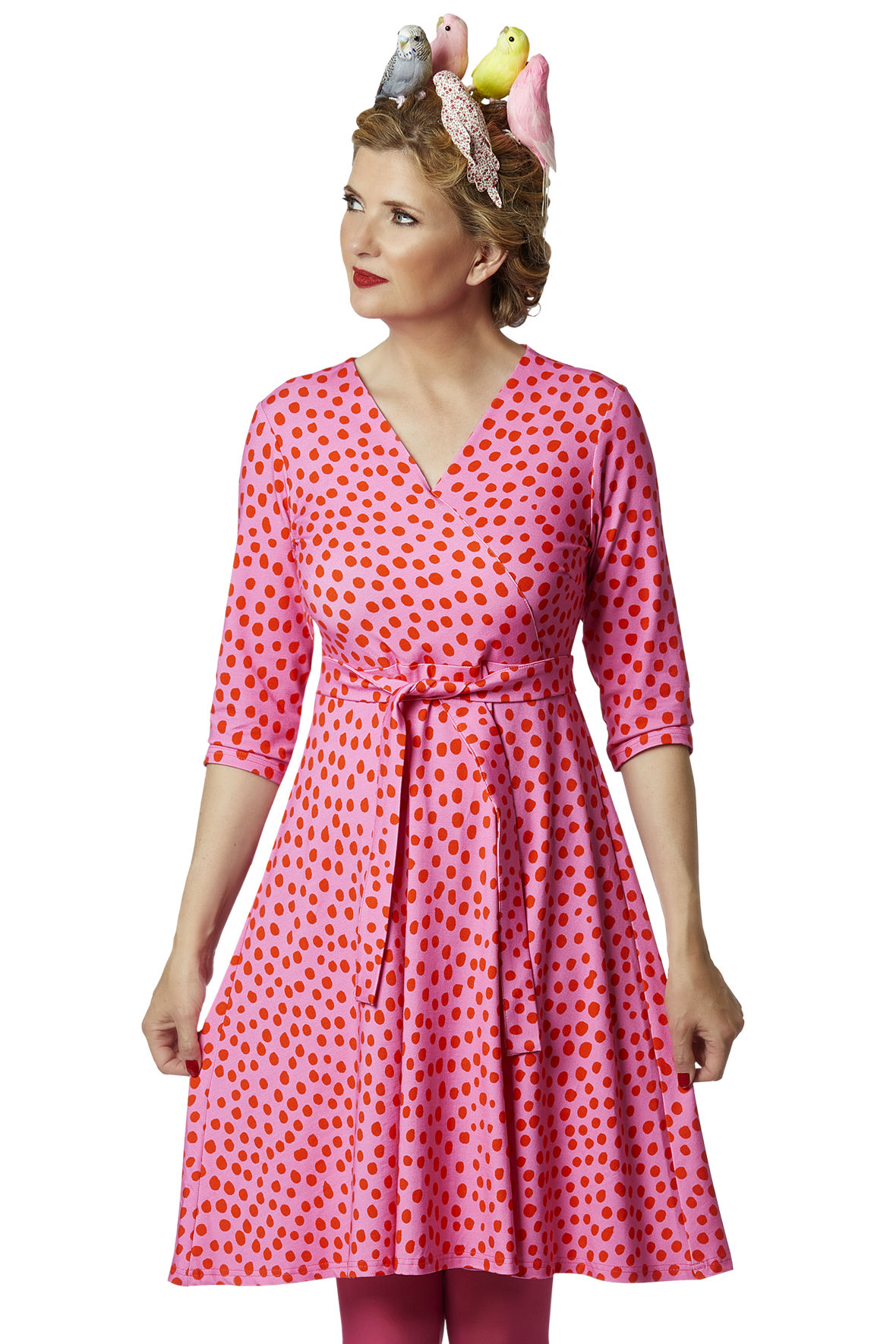 Milde DuMarleys Pinkdotted jersey - vildt kjoler - Lohse