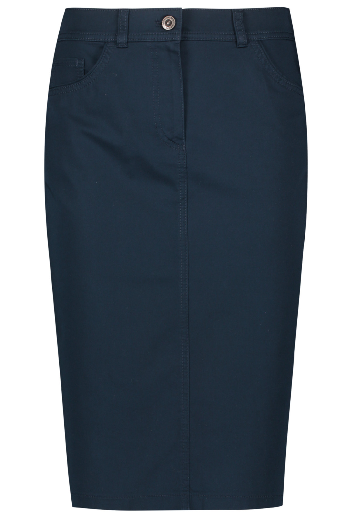 Watt forræder stykke Gerry Weber sommer nederdel med stræk - flere farver - mørkeblå - Hos Lohse